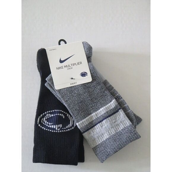 Nike Men's Sz L Penn State Nittany Lions Home/Away Multiplier 2-Pk Crew Socks - Picture 10 of 12